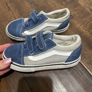 Blue and grey  old school Vans